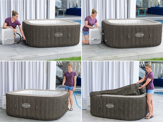 PROMOTIONAL SET Bestway Lay-Z-Spa Cabo + Pergola Para Sole Estivo 6001R