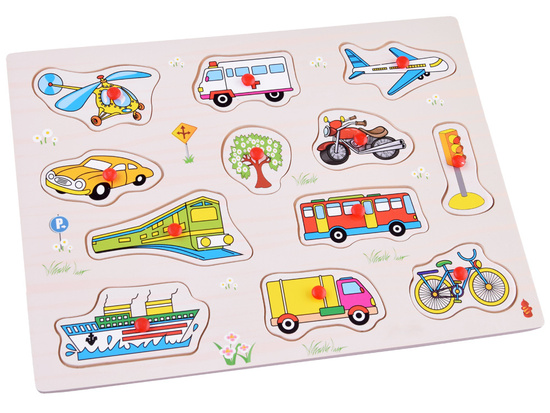 Wooden puzzle VEHICLES puzzle 12 pieces ZA4720