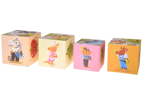 Educational cube puzzle for children - creative puzzle 10 pieces ZA5868