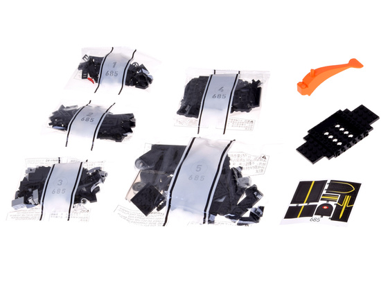 Technical blocks Sports car BLACK LUXURY hypercar 298-pcs ZA5785