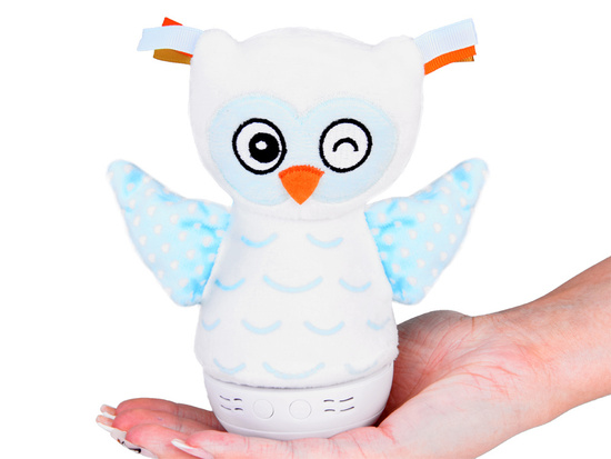 Plush Owl Color Changing Night Light + Music Box ZA5190