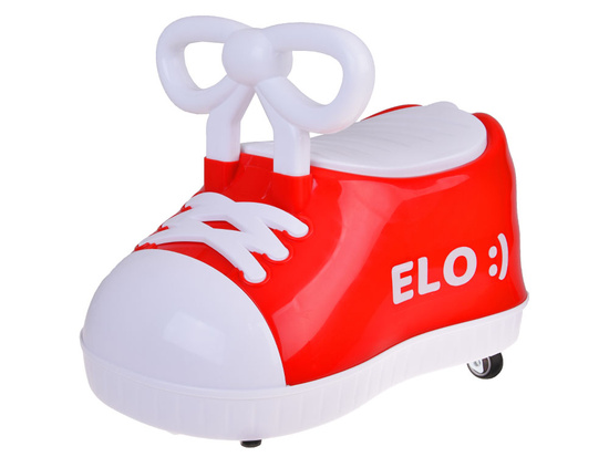 Red SNEAKER Elo :) - RIDE ON shoe Super-rotating + music SP0813