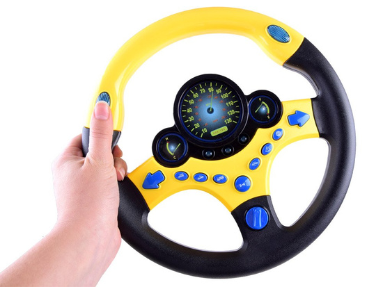 STEERING WHEEL Interactive toy Sound + light Vehicle sounds ZA3347