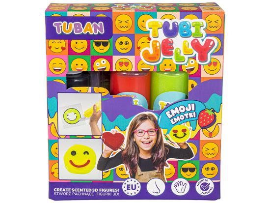 TUBAN creative set Tubi Jelly Emoticons 3 colors gel figures ZA6126