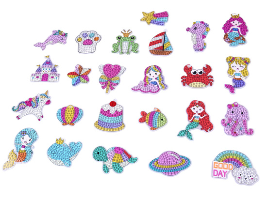 Creative Advent calendar, collage, diamond embroidery, key rings ZA6019