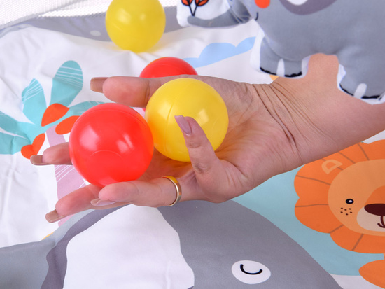 Mata Edukacyjna kolorowy Kojec Plac zabaw  kolorowe Piłki Zabawki  ZA5823