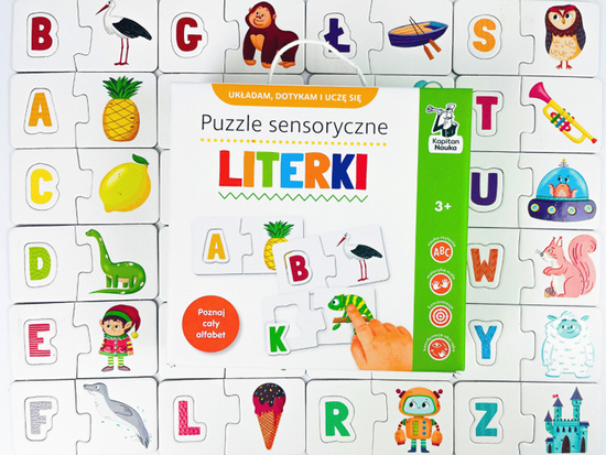 Captain Science Sensory Puzzle Letters - I touch, arrange and learn ZA6086