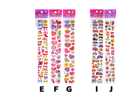 Colorful stickers, alphabet, hearts, vehicles, animals ZA4643