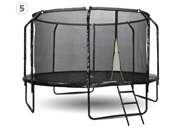 Trampolina ogrodowa SkyFlyer + drabinka 14FT 426cm