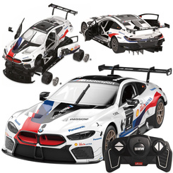 Rastar 1:18 model to assemble BMW M8 GTE remote-controlled car RC0708