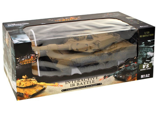 Controlled TANK M1A2 desert camouflage RC0374