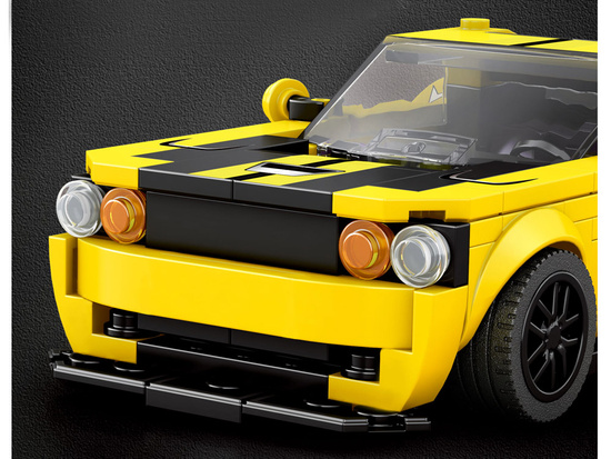 Technical blocks 319-pieces + stickers Yellow Sports Car ZA5260