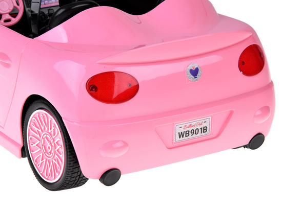 Pink RC Convertible Car with Lights and Remote Control RC0713