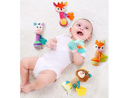 Charmant Rattle Teether Plush Toy Deer for a Child ZA5771