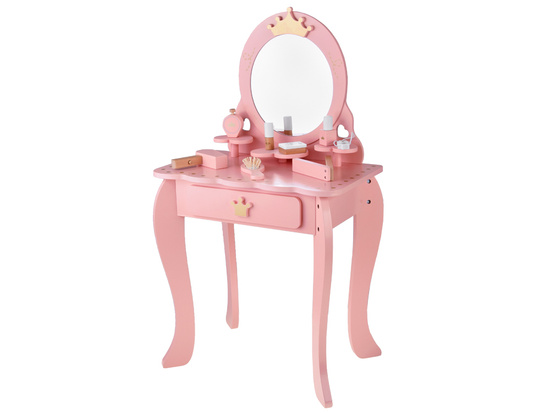 Wooden Royal Vanity Table with Mirror + Chair + Accessories ZA5934