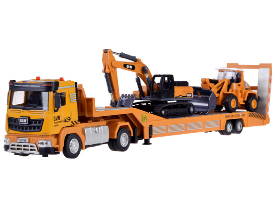 Truck Tow Truck Excavator and Bulldozer Set with the sound of a Little Builder ZA5008