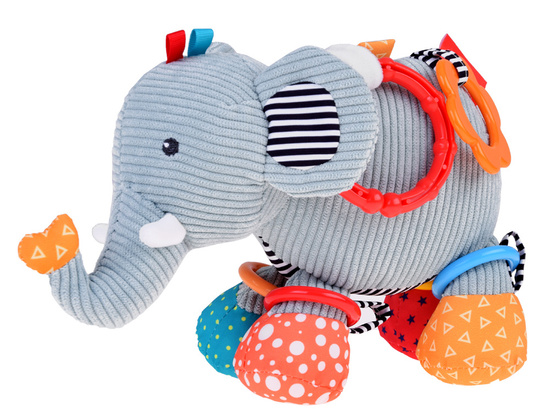 Cute Elephant Stroller Pendant + Baby Rattle ZA5212