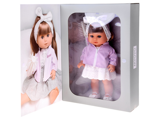 Adorable Doll Jaśminka with Long Hair 38cm in an Elegant Outfit ZA5876
