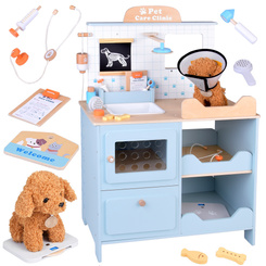 Wooden Veterinary Clinic – Vet Clinic with Puppy + Accessories ZA5939
