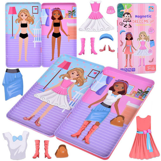 Magnetic puzzle Dress up your doll in unique styles ZA5198