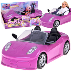 Purple sports car for classic convertible doll for 2 dolls ZA5697