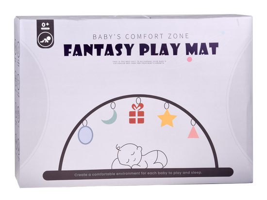 Play mat with arch and toys + braided braid OTULACZ ZA5875