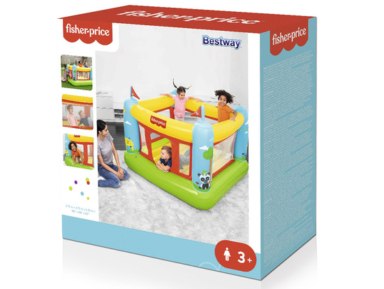 Bestway Dmuchany ZAMEK do skakania dla dzieci Kojec Fisher Price 93553