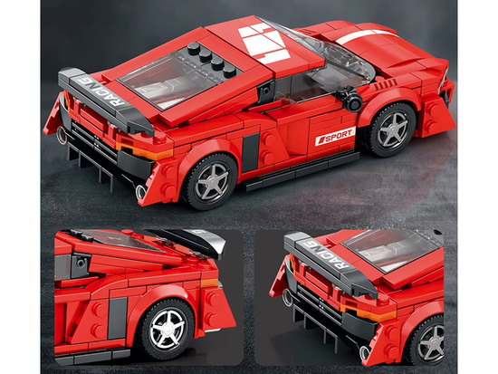 Technical blocks Car RED in the style of a sports coupe 373-piece ZA5782