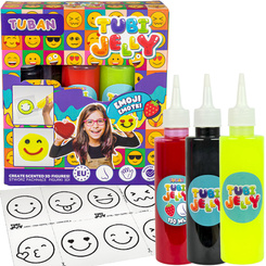 TUBAN creative set Tubi Jelly Emoticons 3 colors gel figures ZA6126