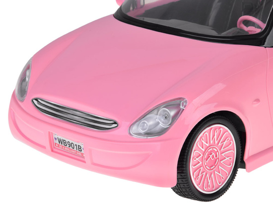 Pink RC Convertible Car with Lights and Remote Control RC0713