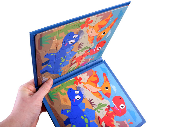 Magnetic puzzle book Dinosaurs 40 elements ZA4268