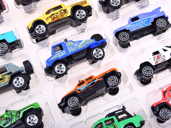 A set of 20 metal cars. Off-road cars ZA3233