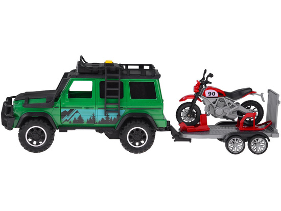 Off-road vehicle with trailer + MOTOR Light and sound ZA5913