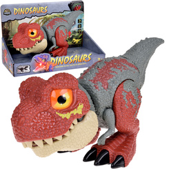 Movable DINOSAUR Tyrannosaurus Rex Sound + Light RED ZA5589