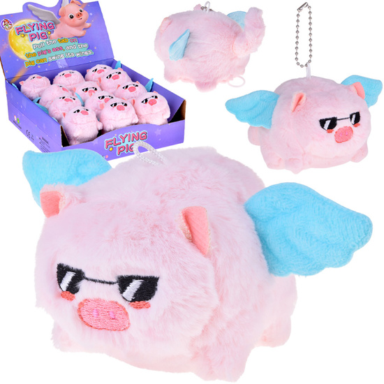Adorable Plush Pig Keychain with Spinning Tail ZA5680