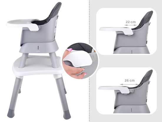 Multifunctional seat Highchair 6in1 set for children ZA5664