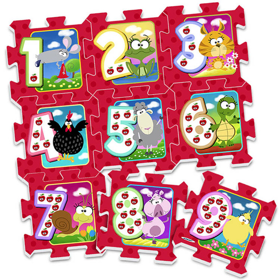 Foam puzzle mat Animals Numbers ZA3147