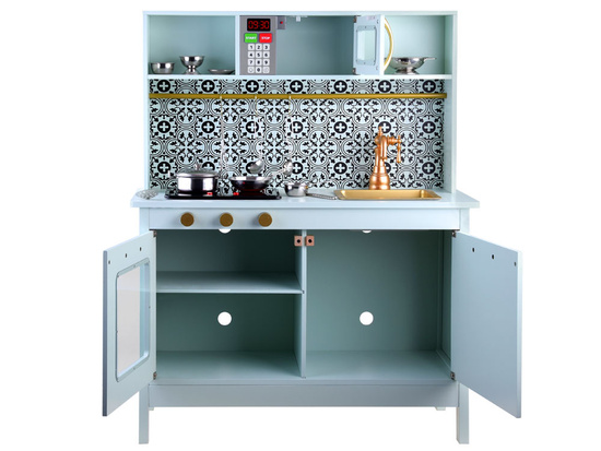 Beautiful Mint wooden kitchen for children ZA4128