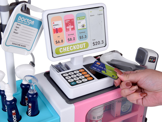 Small doctor large health center clinic pharmacy doctor hospital ZA6011