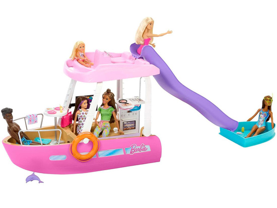 Mattel Barbie Motorboat for dolls with INTERIOR TRANSFORMATION + accessories ZA6042