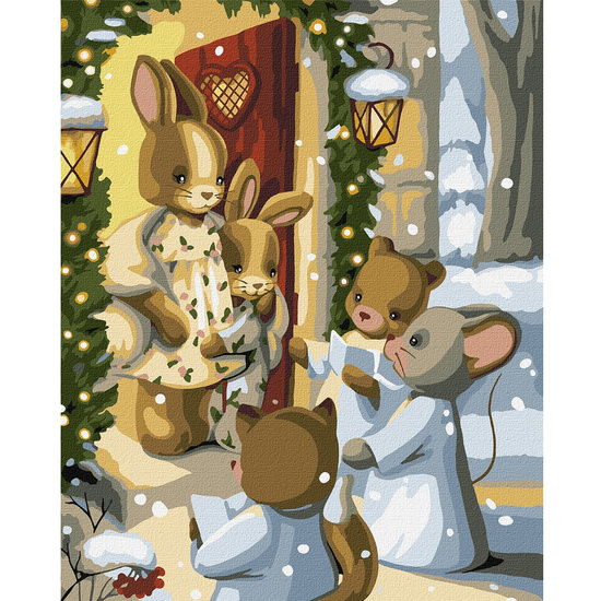 Painting by numbers 40x50 cm KHO6551 Magic of Christmas carols AP0109