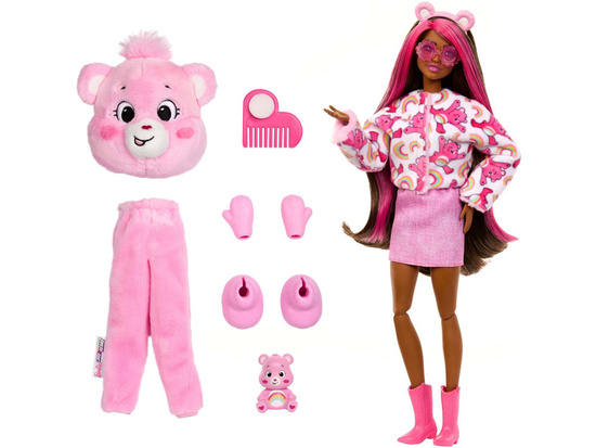 Mattel Barbie Cutie Reveal Care Bears Doll - MERRY HEART ZA6063