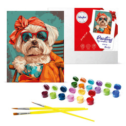 Paint by Number Kit Stylish Shih Tzu 40x50 AP0040