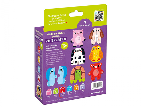 CzuCzu My First Puzzle Animals 7 Puzzles 15m+ ZA6092