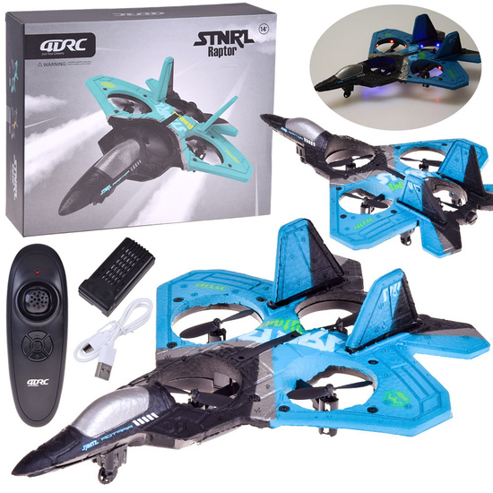 Remote Controlled Fighter Drone Raptor Light Quadcopter RC0726 NI