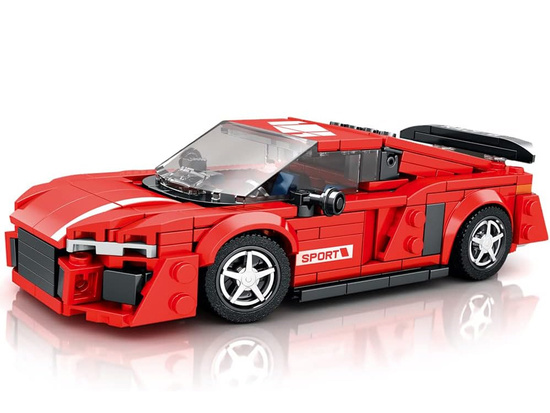 Technical blocks Car RED in the style of a sports coupe 373-piece ZA5782