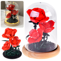 Illuminated ROSE under the dome - flowers, 219 pieces ZA5901