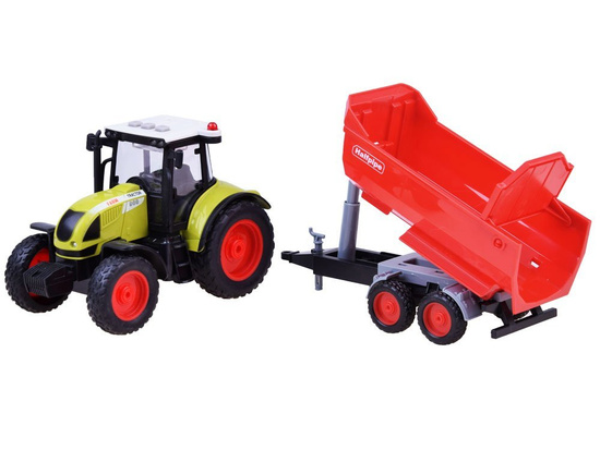 Toy Tractor and trailer agricultural machinery ZA2436