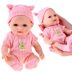 Adorable BOBAS doll 26 cm - light and mobile in a sleepsuit with a hat ZA5831