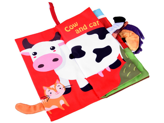 Soft colored book animals Farm ZA4185
